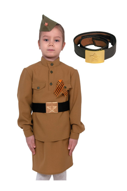 Детский светлый костюм солдаточки
