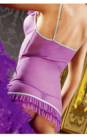 Сорочка фиолетовая с оборками