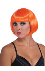 Парик с короткими оранжевыми волосами