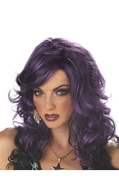 Фиолетовый парик рок лисицы