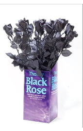 Черная готическая роза 60 см