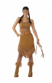 Коричневый костюм индейской принцессы