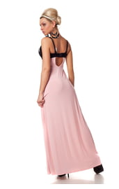 Элегантное розовое платье
