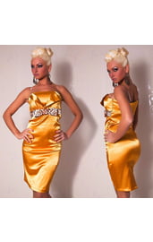 Золотое платье-футляр