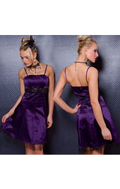 Фиолетовое платье с пайетками