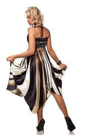 Бежево-коричневое платье