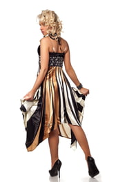 Бежево-золотое платье