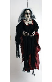 Подвесная фигура женщина-вампир со светящимися глазами 90см