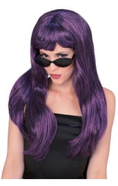 Фиолетовый парик