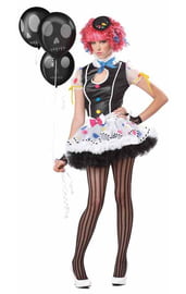 Подростковый костюм темной клоунессы