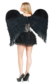 Черные перьевые крылья Ангела 90 см