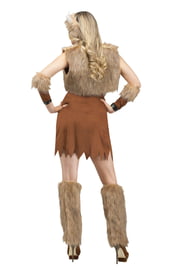 Коричневый костюм девушки Викинга