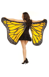 Мягкие крылья бабочки желтые