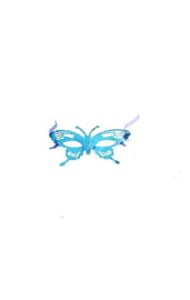 Маска голубая в форме бабочки
