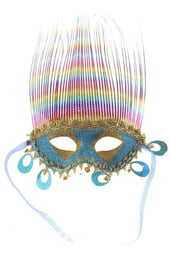 Карнавальная маска голубая