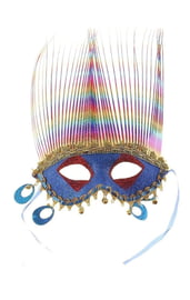 Карнавальная маска синяя