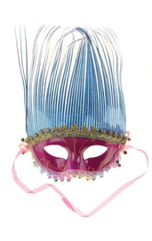 Карнавальная маска нимфы фиолетовая