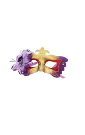 Карнавальная маска с фиолетовым цветком