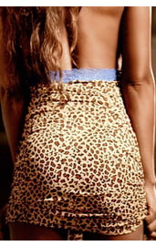 Леопардовое ночное платье