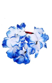 Ободок с голубыми цветами