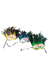 Карнавальная маска с шикарными перьями