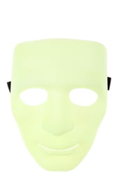 Маска-лицо зеленая