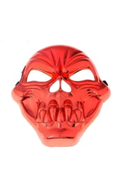 Красная маска черепа с зубами