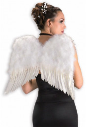 Белые перьевые крылья Deluxe