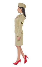 Ретро костюм женщины офицера