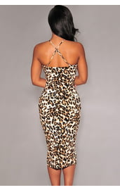 Соблазнительное леопардовое платье