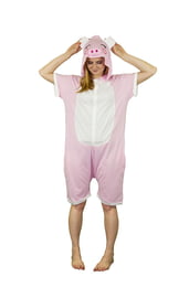 Пижама-кигуруми Розовая свинка с шортиками