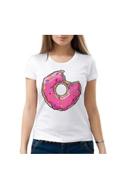 Женская футболка Пончик