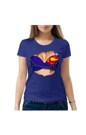 Женская футболка Супермен бюстгальтер