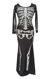 Длинное платье Скелет
