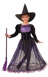 Фиолетовый костюм ведьмочки