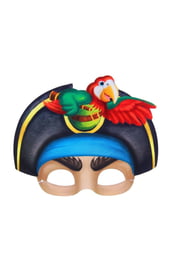 Маска веселого пирата с попугаем