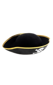 Пиратская шляпа с белым черепом