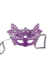 Ажурная фиолетовая маска