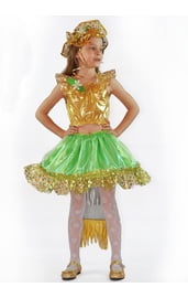 Детский костюм золотистой русалочки