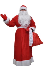 Велюровый костюм Дед Мороза