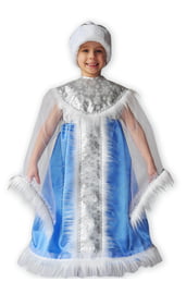 Детское платье снегурочки