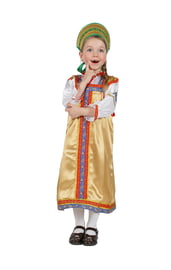 Детский костюм Василисы золотой