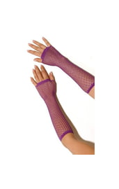 Фиолетовый сетчатые перчатки