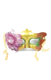 Карнавальная маска с цветком