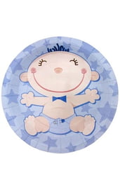 Голубые тарелки С днем рождения Малыш