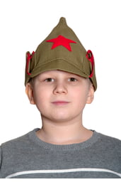 Детская военная шапка Буденовка
