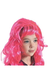 Детский розовый парик