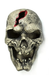 Пластиковый череп с трещиной
