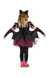 Черно-розовый костюм летучей мыши
