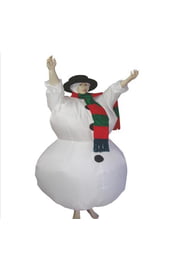 Надувной костюм Снеговик